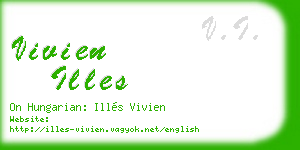 vivien illes business card
